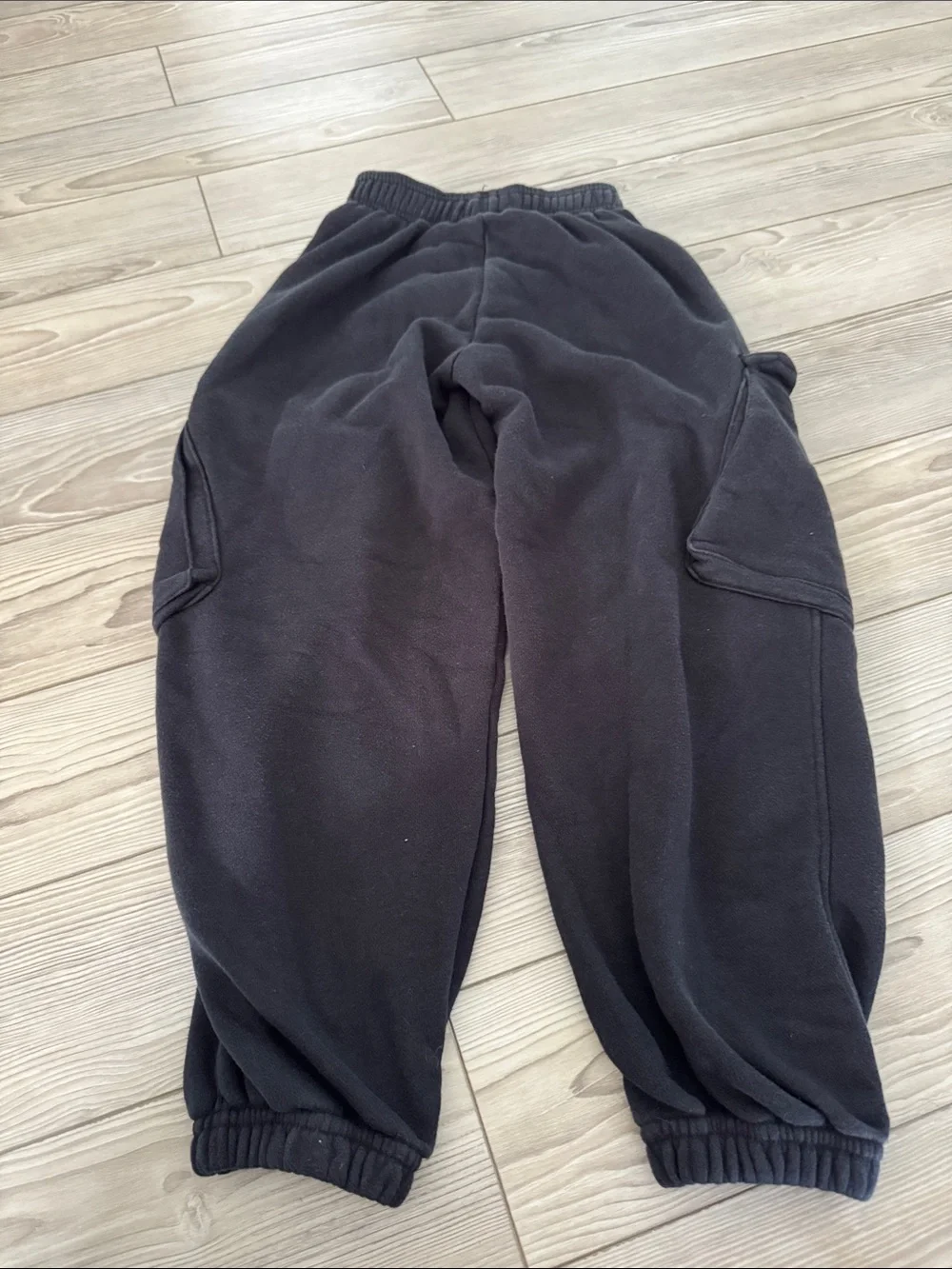 Zara Black Cargo Jogger Sweatpants